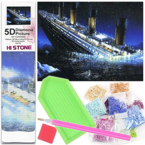 Mozaika Diamentowa 5D Haft Malowanie Titanic Statek 1006306