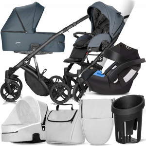 Wózek Milu Kids 3w1 Atteso Ledo 08 I + Cybex Aton