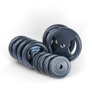 ZESTAW Obciążeń Żeliwnych 50kg TALERZE 2x 10kg, 4x 5kg 4x 2.5kg