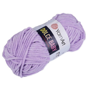 Włóczka Chenille Dolce Baby 50g - Fioletowa 744