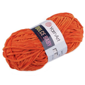 Włóczka Chenille Dolce Baby 50g - Ruda 778