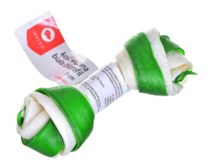 MACED Przysmak dla psa - kość wiązana biała chlorofil 11cm 1szt.