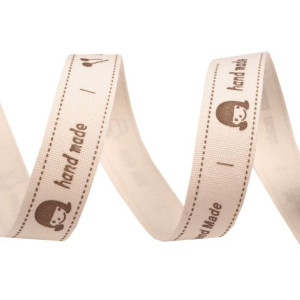 Tasiemka Bawełniana Hand Made Obrazki 15 Mm