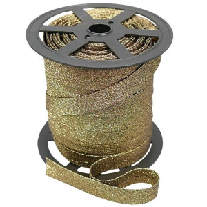 Lamówka Brokat 15 Mm - Stare Złoto