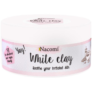 Nacomi White Clary biała glinka maska do twarzy 50g cera sucha i delikatna