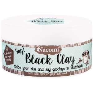Nacomi Black Clay czarna glinka maseczka do twarzy 90g cera szara,zmęczona