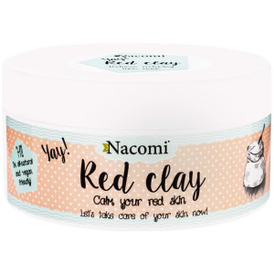 Nacomi Red Clay Czerwona Glinka maseczka do twarzy 100g cera wrażliwa