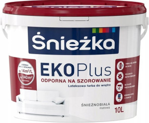 Śnieżka EKO PLUS Biała Matowa Lateksowa Szorowalna Ściany i Sufity 3L