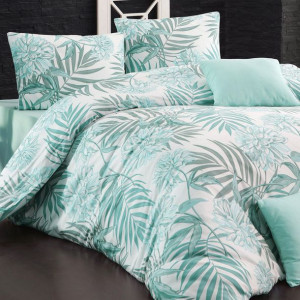 Pościel bawełniana AMAZING TURQUOISE/160x200 COTTONLOVE EXCLUSIVE