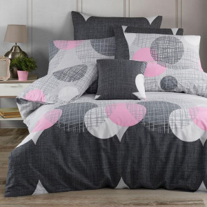 Pościel bawełniana JADORE PINK/200x220 COTTONLOVE EXCLUSIVE