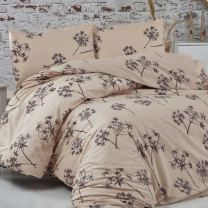 Pościel bawełniana IDIL BEIGE/200x220 COTTONLOVE EXCLUSIVE