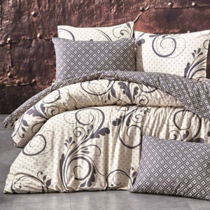 Pościel bawełniana OTIS BEIGE/160x200 COTTONLOVE EXCLUSIVE