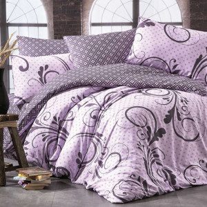 Pościel bawełniana OTIS LILA/200x220 COTTONLOVE EXCLUSIVE