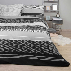 Pościel bawełniana ZIGO GREY/160x200 COTTONLOVE EXCLUSIVE