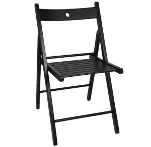 TERJE Czarne składane krzesło IKEA