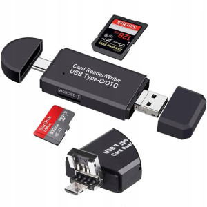 5W1 Czytnik Kart Sd Microsd Usb Usb-C Micro Usb 1
