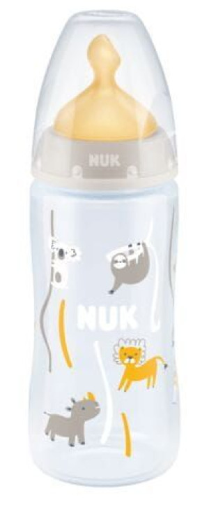 Butelka NUK FC+ 300 ml smoczek lateks M (0-6m) z czujnikiem temperatury