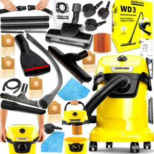 Odkurzacz Przemysłowy Karcher Wd3 Bezworkowy Mocny