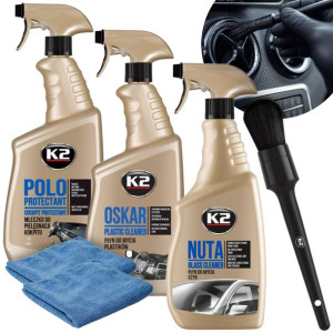 K2 Zestaw Do Czyszczenia Wnętrza Auta Plastiku