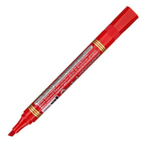 Mazak Pentel permanentny N860 ścięty czerwony