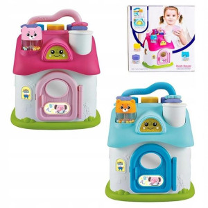 Kinder_Play Domek Sorter Z Klockami Muzyka Światło