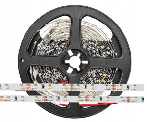Taśma 600 LED 120 LED/m 2835 SMD, IP65,Zimna 5m
