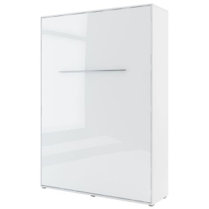 Półkotapczan Concept Pro CP-01 140x200(pionowy)Łóżko w szafie Biały Połysk