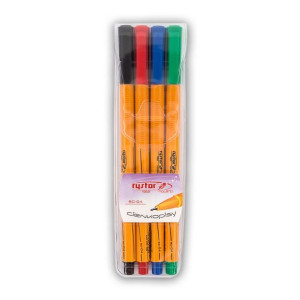 Cienkopis Rystor RC04 etui 4 kolory