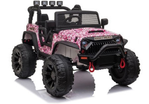 Auto na akumulator Jeep Monster Gladiator 2x 200W Różowy Lakierowany