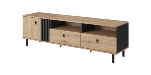 Stojąca szafka RTV pod TV NOVA 165cm z lamelami