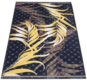 Dywan Blackgold 08 antypoślizgowy czarny / złoty  80x150 cm