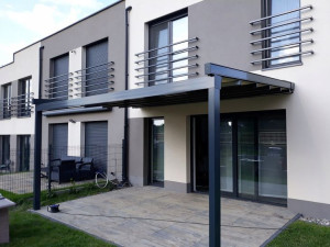 Pergola tarasowa ogrodowa przyścienna 280x250