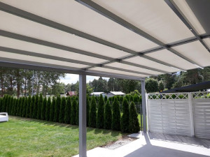 Pergola tarasowa ogrodowa antracyt 6x3 600x300