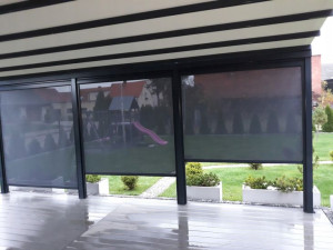 Pergola tarasowa ogrodowa antracyt 7x4 700x400