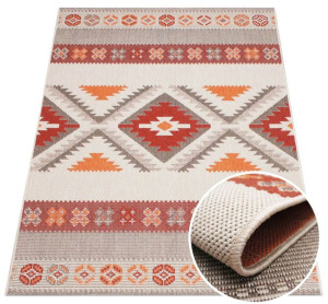 Dywan sznurkowy SCOT tkany na płasko boho pomarańczowy