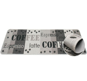 Dywanik do kuchni chodnik antypoślizgowy coffee szary 67x300