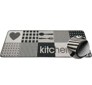 Dywanik do kuchni chodnik antypoślizgowy kitchen szary 60x100