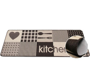 Dywanik do kuchni chodnik antypoślizgowy kitchen brązowy 67x140