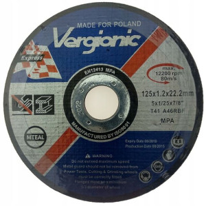 Tarcza Do Cięcia Metalu 125 Mm Tarcze 10 Szt