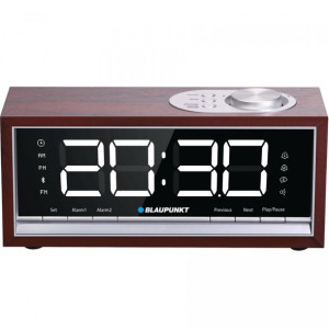 Radiobudzik Radio Kuchenne Bluetooth Drewno Retro Blaupunkt