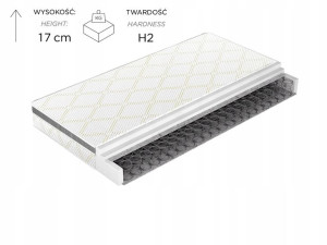 Materac bonellowy STANDARD GOLD 100x200 sprężyny H2 siatka 3D