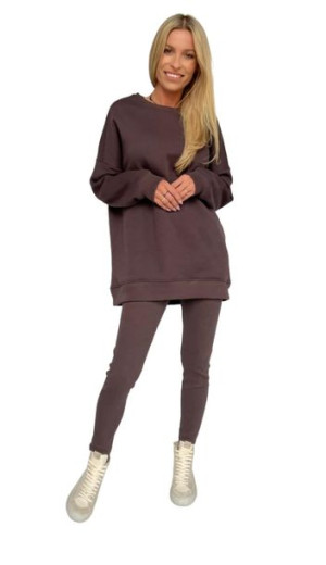 Komplet dresowy damski legginsy z bluzą Slim - UNI
