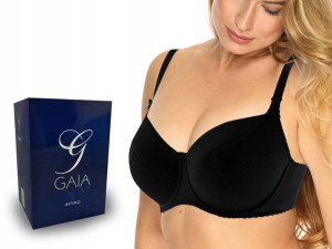 GAIA KATE 281, biustonosz full cup, CZARNY, 75D