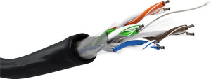 Skrętka CAT6 U/UTP PE żel AWG 23/1 Goobay 100m
