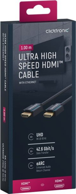 Clicktronic Kabel Hdmi 2.1 8k 60hz 1m