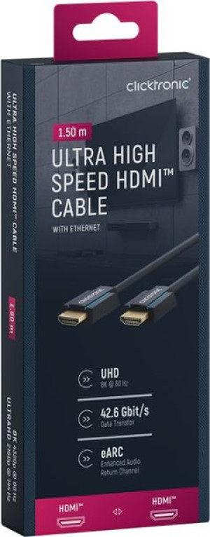 Clicktronic Kabel Hdmi 2.1 8k 60hz 1,5m