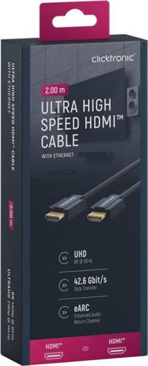 Clicktronic Kabel Hdmi 2.1 8k 60hz 2m