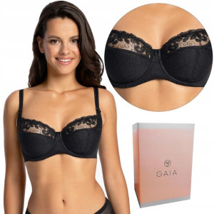 Biustonosz Semi-Soft GAIA 899 GOLDIE, CZARNY, 85D