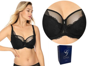 Biustonosz semi-soft GAIA 931 Veronika CZARNY, 75C