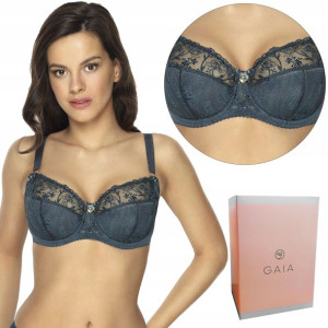 Biustonosz semisoft GAIA 1064 LILY niebieski 105B